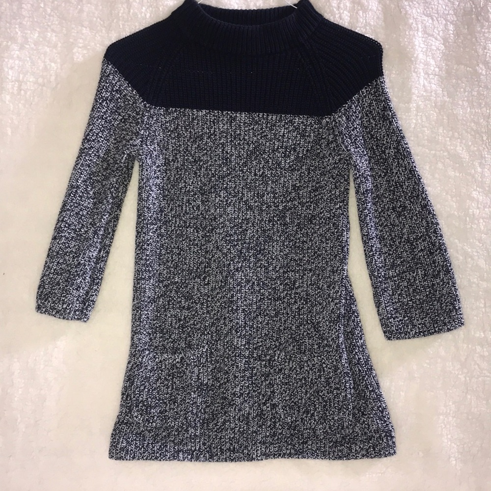 Tommy Hilfiger navy and white long sweater